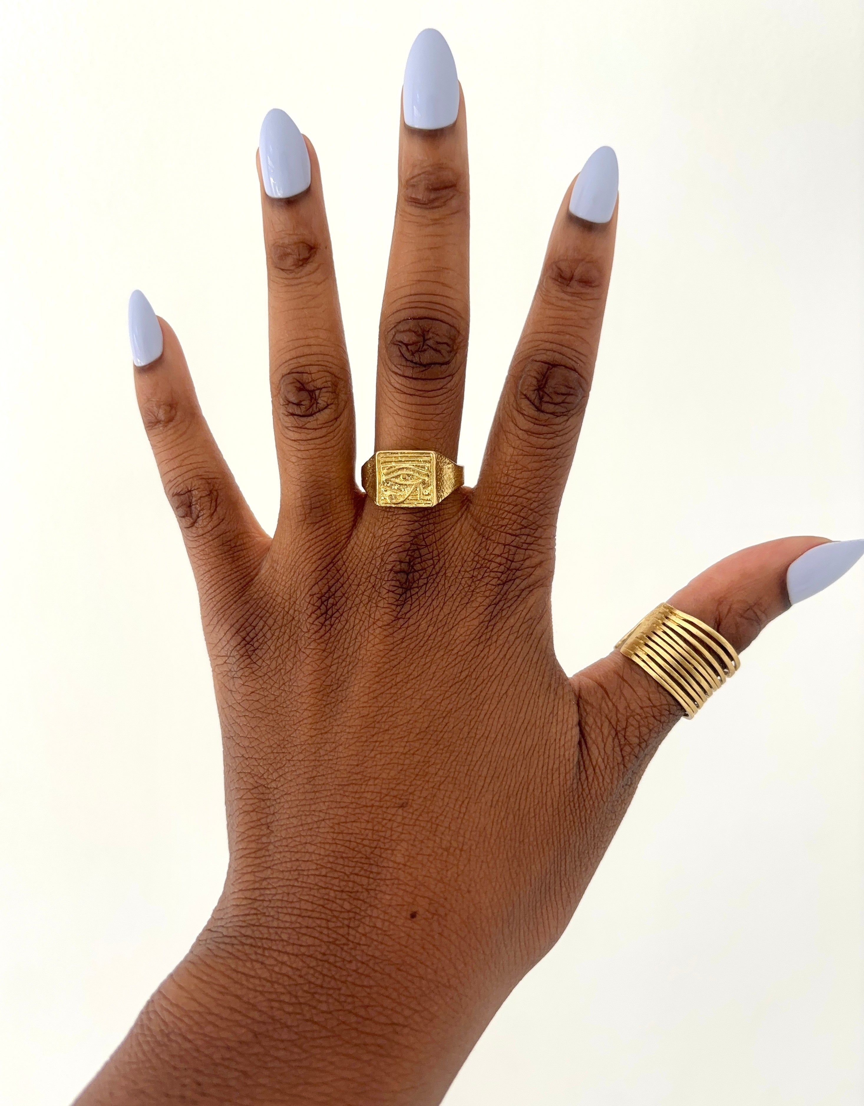 Eye of Horus Brass Ring - (Uncategorized)