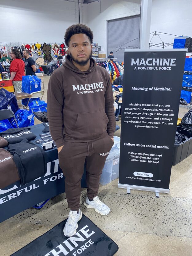 Signature Machine Sweatsuit (Brown) - Sweatsuits (sets) - brown clothing, sweatsuits, winter