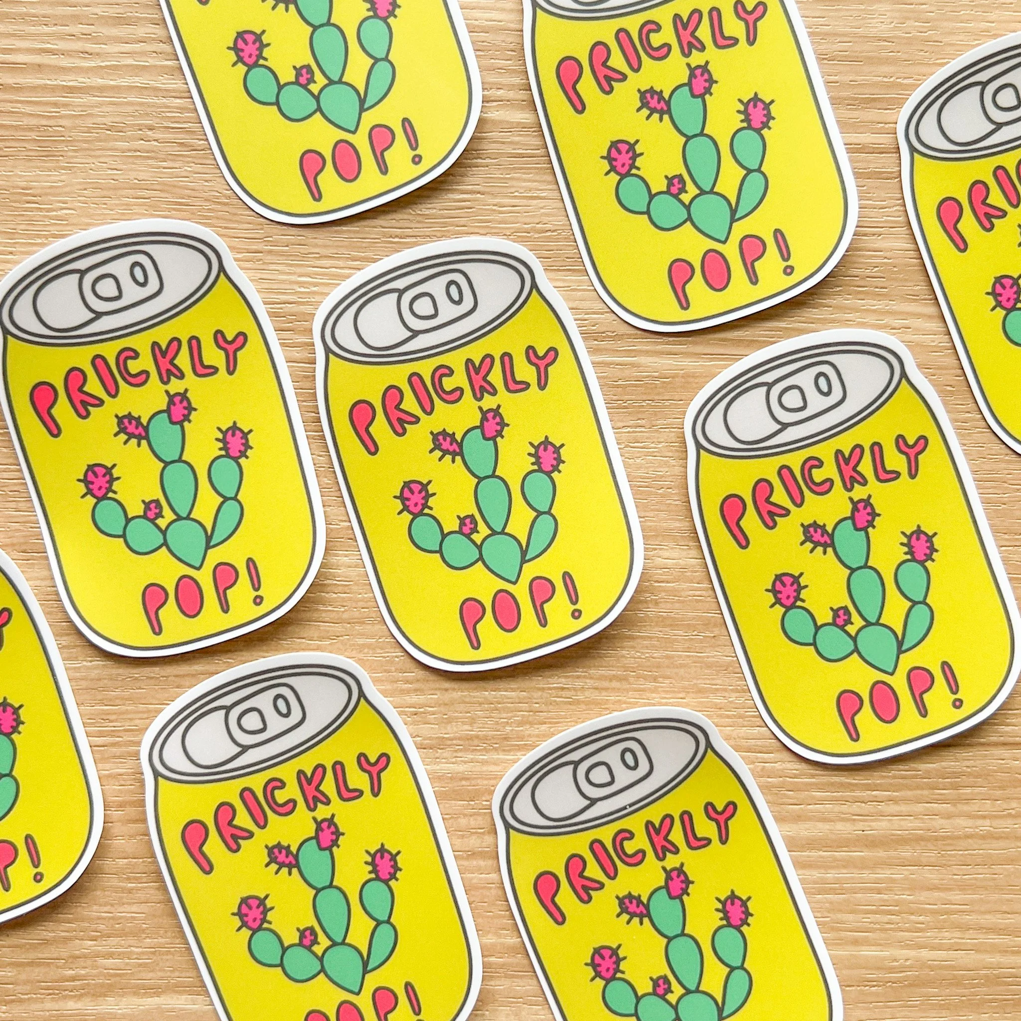 prickly pop sticker - Stickers, (Uncategorized)